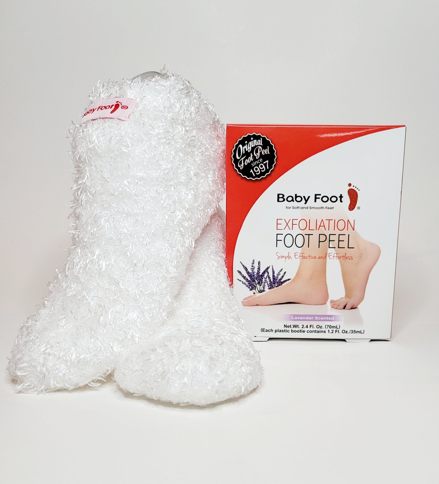 Original Foot Peel + White Plush Socks