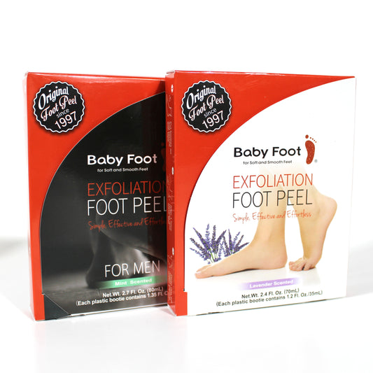 Baby Foot Original and Men’s Exfoliating Foot Peel Treatment Bundle