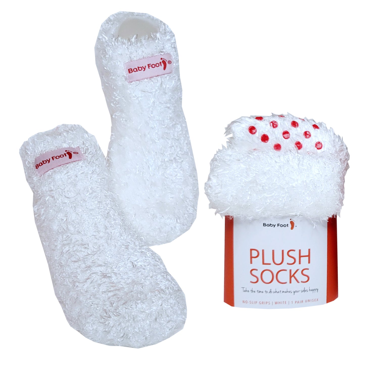 Original Foot Peel + White Plush Socks