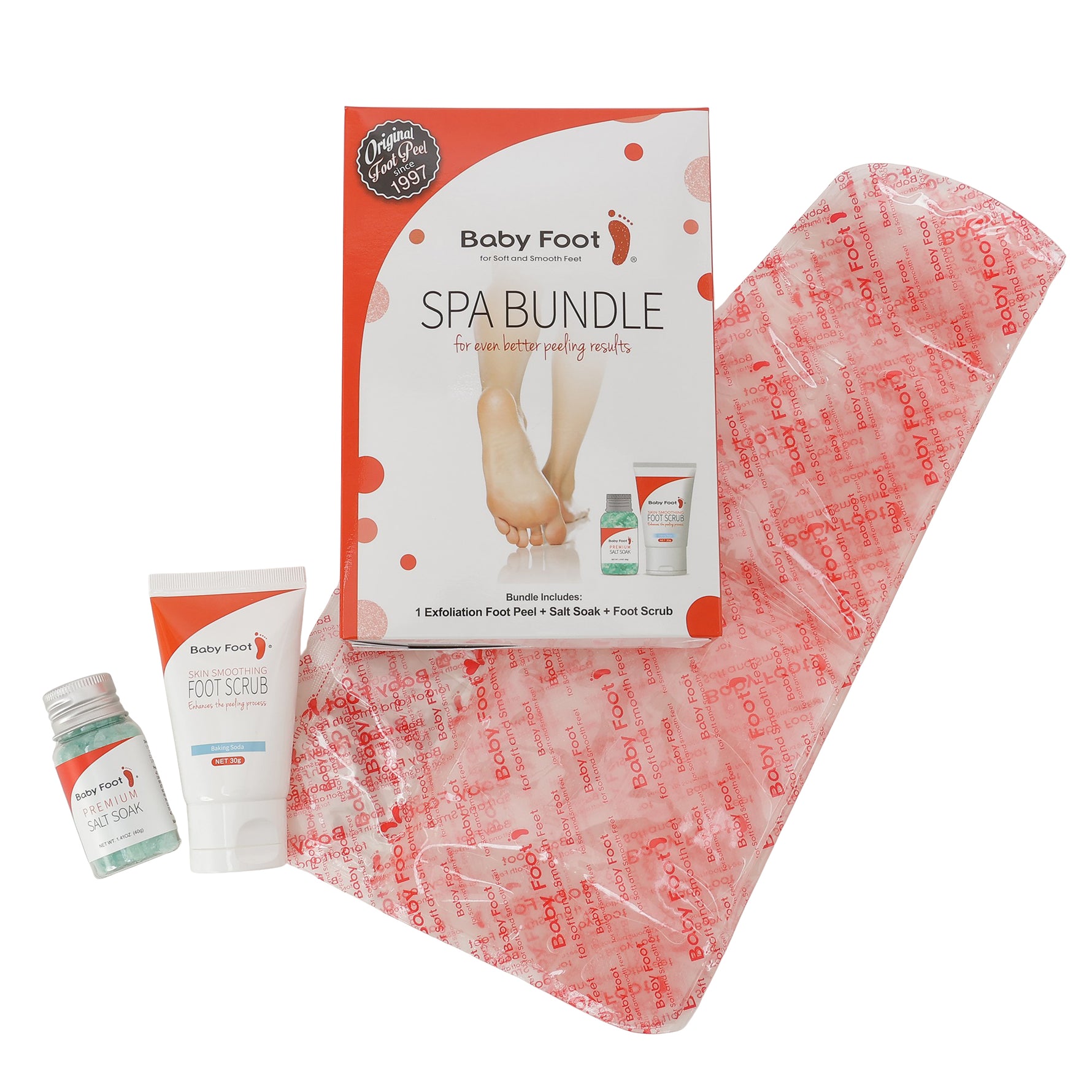 Baby Foot Spa Bundle with foot soak and exfoliating tools, designed for relaxing foot care at home.