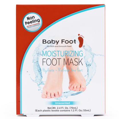 Baby Foot Moisturizing Foot Mask and White Plush Socks