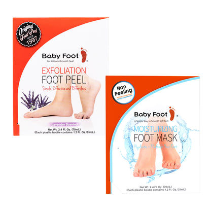 Exfoliation Foot Peel + Moisturizing Foot Mask Bundle