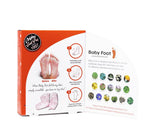 Box of Baby Foot Original Exfoliating Foot Peel 2-pack, showing the packaging and product details inside the front flap.