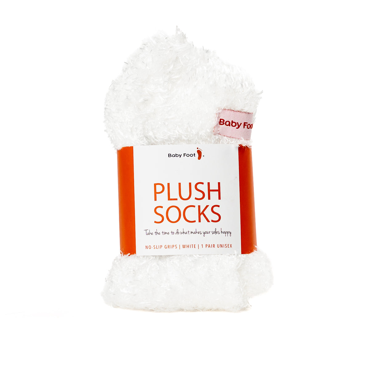 Baby Foot White Plush Socks