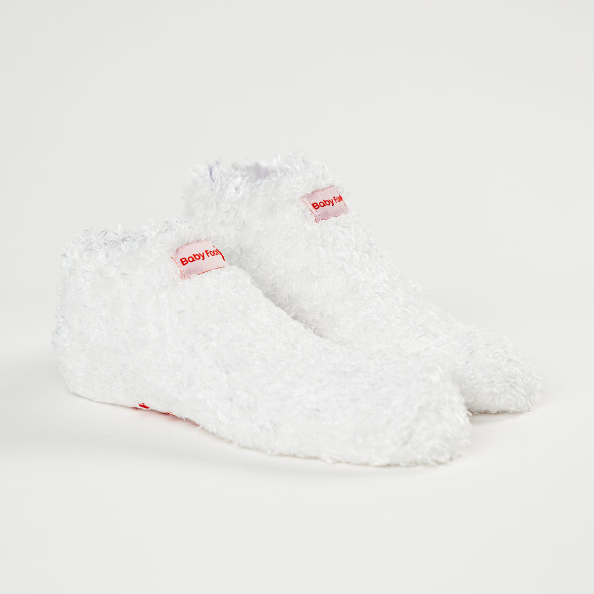 Baby Foot White Plush Socks