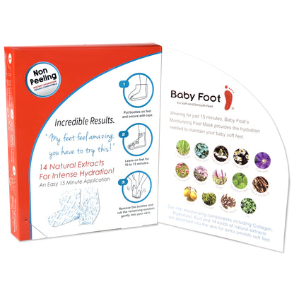 Baby Foot Moisturizing Foot Mask and White Plush Socks