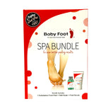Baby Foot Spa Bundle with foot soak basin, exfoliating foot mask, and skincare accessories for at-home pedicure treatments.