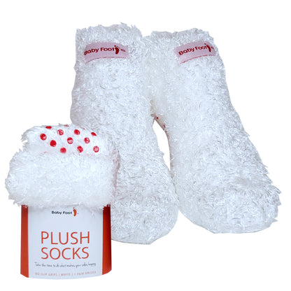 Baby Foot White Plush Socks