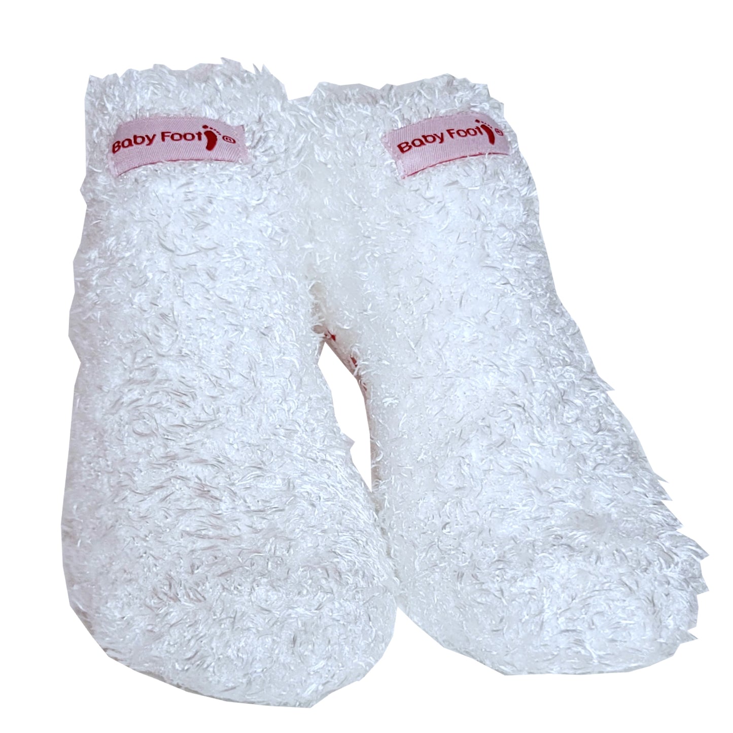 Baby Foot White Plush Socks