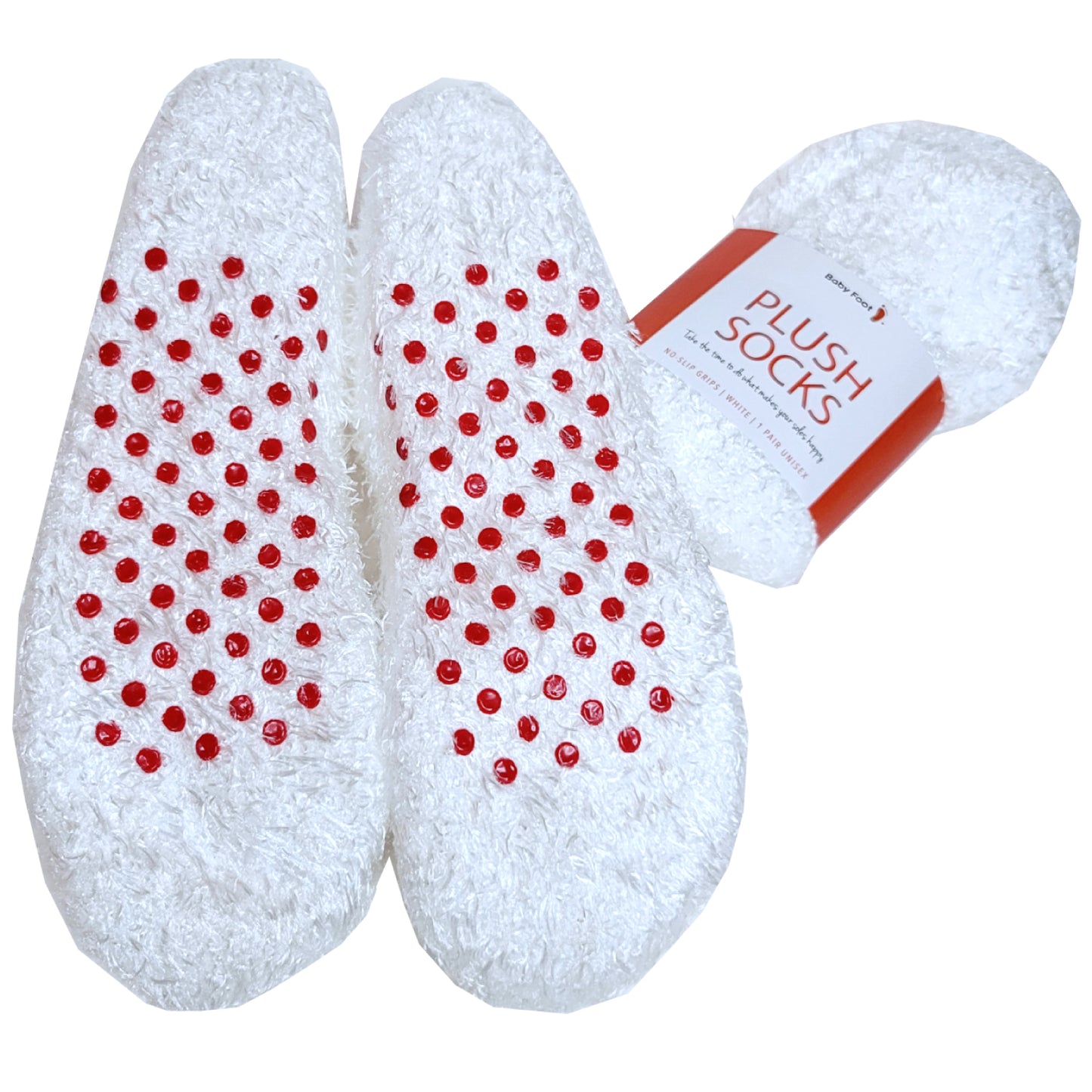 Baby Foot White Plush Socks